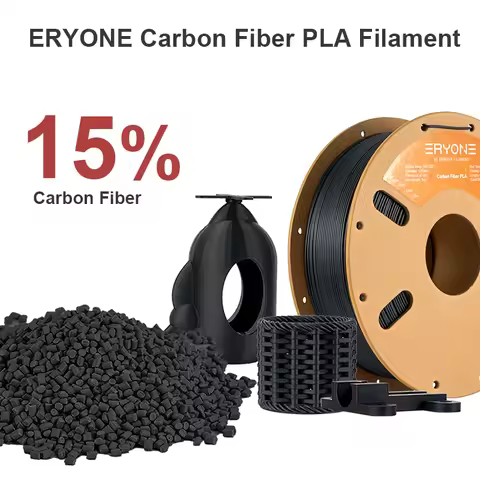 Eryone 1/3/5/10KG PLA Carbon Fiber Filament Premium Big Sale 3d print black,pla-cf filament 1kg/spoo