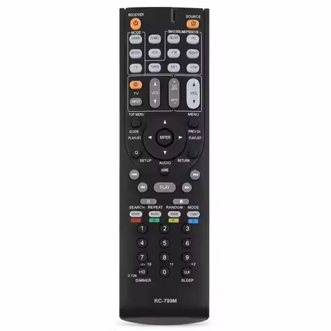 Replacement RC‑799M Remote Control For Onkyo AV Receiver HT‑R391 HT‑R558 HT‑R590 HT‑R591 RC‑834M RC‑