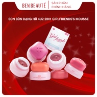 Girlfriends's Mousse Lip Cup 4U2 2in1 Matte Lipstick 4.5g