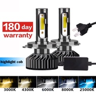 2pcs Car Headlight 12000LM Car LED Headlight H4 H1 H3 H7 H8 H9 H11 Fog Light H16 9005 HB3 9006 HB4 3