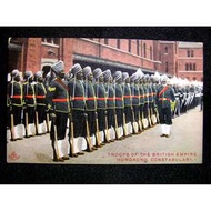 1910年英屬香港(British Hong Kong)中環中央警署(大館)歐印警察彩色信片(英商Max Ettlinger 出品,德國印製)