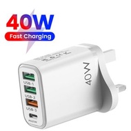 40W USB Charger Type C PD Fast Charging Mobile Phone Adapter For Samsung Xiaomi Huawei iPhone 14 Qui