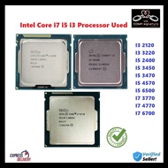 [Ready Stock] Intel Core i7 i5 i3 3470 4th 3rd 2nd Processor Used i5 3470/ i5 4570 / I7 3770/ I5 650