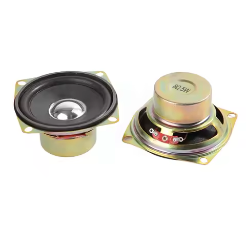 2Pcs/lot 66MM 8 Ohm 5W Speaker Full Range 2.6 Inch Square Loudspeaker DIY Bluetooth Interface Speake