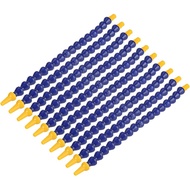 1/8BSPT Plastic Flexible Coolant Hose (Pack of 10, Blue, 11.8 inches, 1.57 cm Dia, 0.6 cm Wall Thick