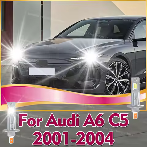 2x LED Lampada H1 448 30000LM Car Fog Light Bulbs 6000K White For Audi A6 C5 2001 2002 2003 2004 For