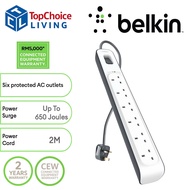 Belkin 6-outlet Surge Protection Power Socket (2m)
