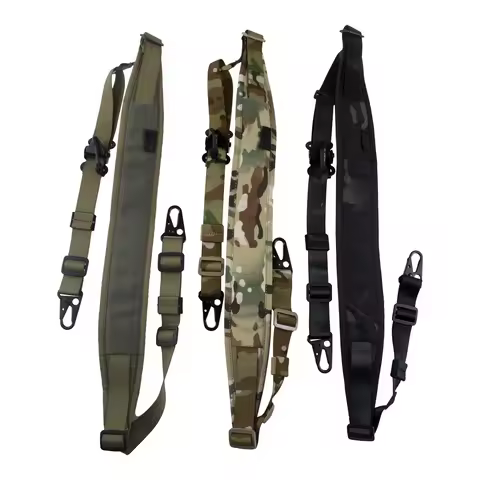 Tactical Modular Adjustable Length Rifle Sling Strap 2 Point /1 Point Shoulder Strap Gun Sling Airso