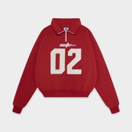 [COLLECTION TẾT] Áo Sweater Halfzip Outerity Nỉ Bông Thêu Đắp Form Boxy / Tết Ấm Project OUTE x AB