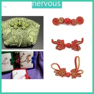 NERV Chinese Beaded Trim Buttons Knot Fastener Sewing Handmade Flower Cheongsam Button Craft DIY Shirt Cheongsam Clothin