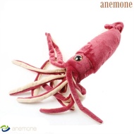 ANEMONE Squid Plush Toys, Sea Animal Simulation Cuttlefish Plush Dolls, Children Kids Wine Red 65cm 