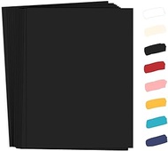 50 Pack Black Cardstock 8.5 x 11, Goefun 65lb Card Stock Printer Paper for Halloween, Scrapbooking, 