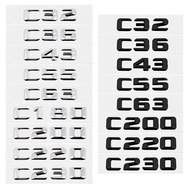 3D Car Tail Letter Stickers Badge for Mercedes Benz C Class C32 C36 C43 C55 C63 C180 C200 C220 C230 