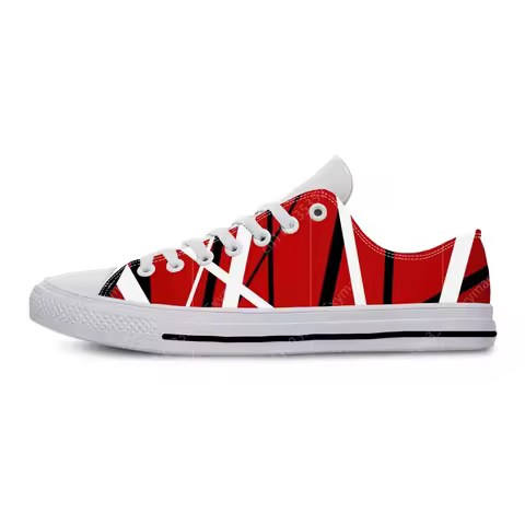 Hot EVH 5150 Stripe Guitar Heavy Metal Rock Music Board Shoes Lightweight Men Women Sneakers Breatha