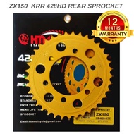 428 HD RR150 ZX150 KAWASAKI SPROCKET GOLD FRONT REAR 428 SPROCKET SET HEAVY DUTY