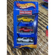 Hot Wheels 3 Pack Little Debbie Series III 70 Chevelle, 69 Mustang Mach 1, 70 Road Runner