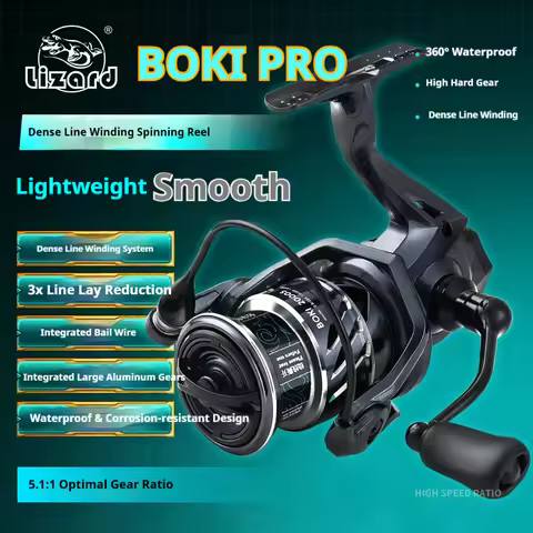 Lizard Fishing BOKI PRO Reel Worm Shaft Slow Oscillated System 360° Waterproof Anti Corrosion Lure S