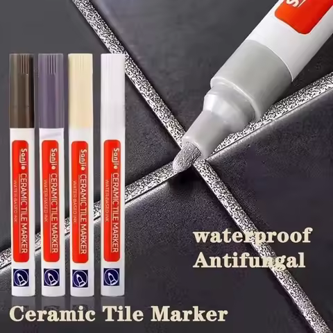 1/2pcs Painting Grout Art Supplies Wall Pen Waterproof Drawing Bathroom Paint Markers Accessories Pe