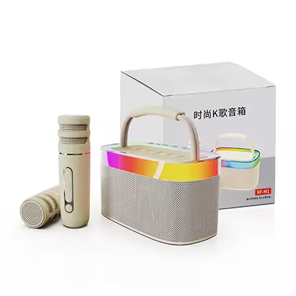 Stylish Portable Speakers With Dual Microphones Dual Surround Speakers Wireless Bluetooth Connection