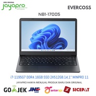 EVERCOSS NB1-17005 i7-1195G7 DDR4 16GB SSD 2x522GB 14.1" WIN11PRO TKDN