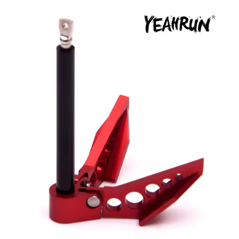 YEAHRUN Metal Foldable Winch Anchor Earth Anchor Decor Tool for Axial SCX10 D90 1/10 RC Crawler Car
