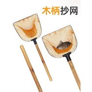 Wooden Handle Dip Net Fishing Net Pocket Hand Fishing Net Breeding Aquaculture Dip Net Head Fishing 