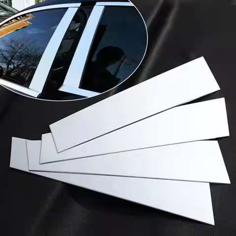 Car Door Window B Pillar Post Cover Trim Set Fit For Mercedes Benz S Class W222 Sedan 2014-2019