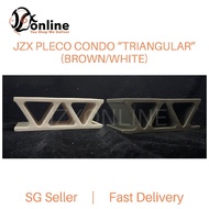 JZX Pleco Condo “Triangular” (Brown / White)