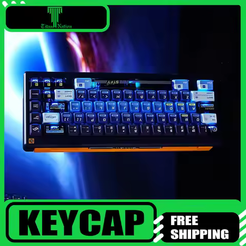 Titan Nation Keycaps Interstellar Keycap 144-Key PC PBT Transparent Mechanical Keyboard Keycaps Subl