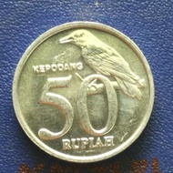 uang lama 50 rupiah 1999 koin kuno Indonesia ASLI