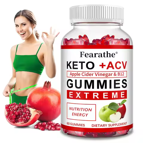 Keto + Apple Cider Vinegar Gummies - Fat Burning, Appetite Suppressant, Cleansing, Vitamin Supplemen