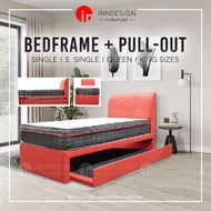 [LOCAL SELLER] Bed Single / Super Single / Queen / King Divan Bedframe With Pullout Bed