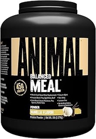 Animal Meal - All Natural High Calorie Meal Shake - Egg Whites, Beef Protein, Pea Protein, Vanilla