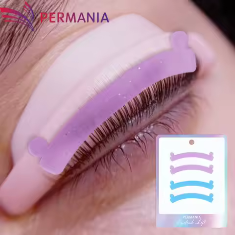 PERMANIA Lash Lift Ribbon 4Pcs Silicone Eyelash Rods Ribbon Soft Colorful Lash Lift Tool Flexible Pe