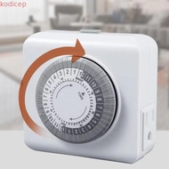 KODICEP1 Mechanical Timer, 30-Minute Intervals 24-Hour Cycle Plug-in Timer, Cycle Switch 15A 1250W O