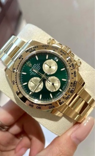 勞力士 Daytona 18K 金綠面
