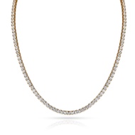 Cartier Gold and 17.50ct Diamond Line Necklace