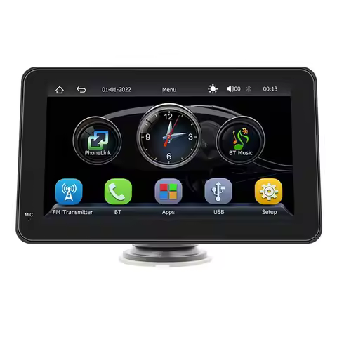 MP5 Player 7 Inch 2.5D Screen Car Navigation Bluetooth Portable Wireless Carplay Android Auto-A40K
