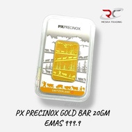 PX PRECINOX GOLD BAR 20GM 999.9 SWITZERLAND GOLD BULLION BAR 20G AU999.9 24K PURE GOLD CERTIFEID GOL