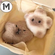 1M Capybara Plush Doll Star Squeak Toy Cartoon Star Keychain Pendant Soft Stuffed Doll Backpack Car 