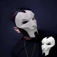 Jhin Khada Face Paper Model, Low Poly 3D Papercraft Art Costume Party Cosplay, Handmade DIY Model,