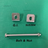 10pcs -Galvanized U Clip Garden Fence/Stainless Steel Brc Fencing V Clip/Pagar Bracket/Fence Bracket