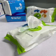 TETO Wet Wipes 80Pcs Premium Baby Wipes Alcohol-Free Wet Tissue