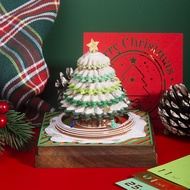11.23 Christmas Tree D Panoramic Paper Carving Calendar Note Paper Hand Tear Three-Dimensional Desk 