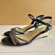 Daphne達芙妮 黑色造型涼鞋 跟鞋