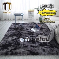 TTO พรม พรมปูพื้น สีทูโทน มี 2 ขนาด (200x300 ซม./200x300 ซม. )พื้นพรมกันลื่น พรม พรมตกแต่งบ้าน พรมปู