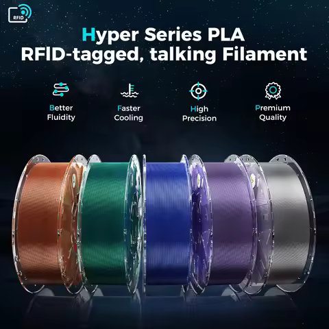 Creality Hyper PLA RFID Stardust Filament 1KG 1.75mm for Most FDM 3D Printers Multicolor Hyper PLA S