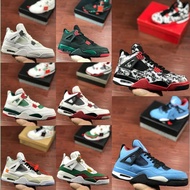 Terminal Goods Jordan 4 Retro AJ4 Joe 4 Basketball Shoes Running Shoes Oreo White Cement Graffiti Le