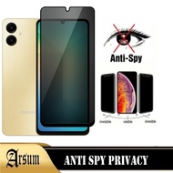 LAYAR Tempered Glass Privacy Screen Protector SAMSUNG A06 Latest Anti-Scratch Spy Glass Full Cover M