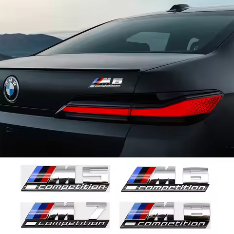 ABS for BMW M6 M8 M2 M5 M3 M4 Premium Car Fender Side BMW XM Digit Trunk Emblem Badge Sticker Logo C